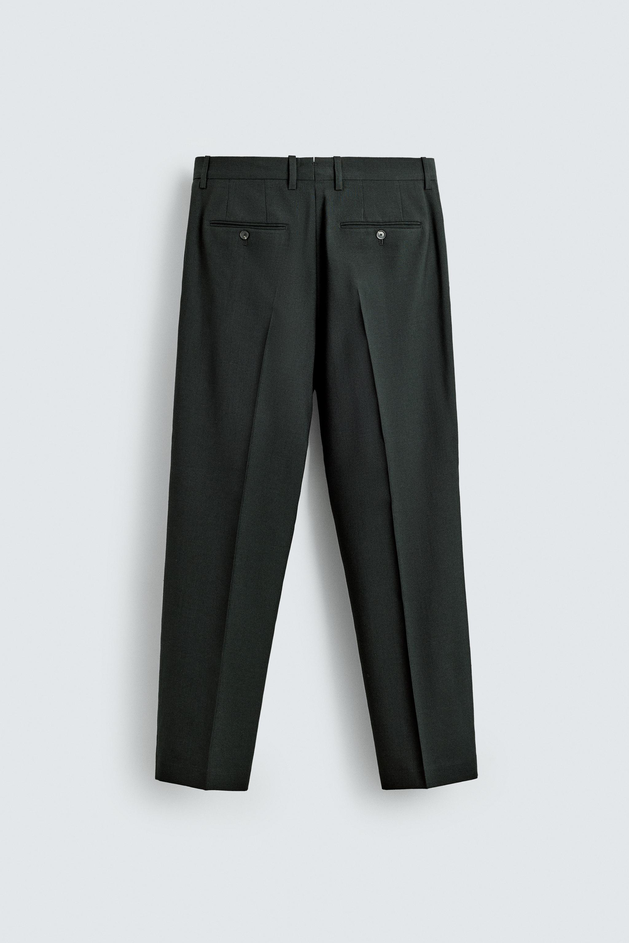 WOOL SUIT PANTS
